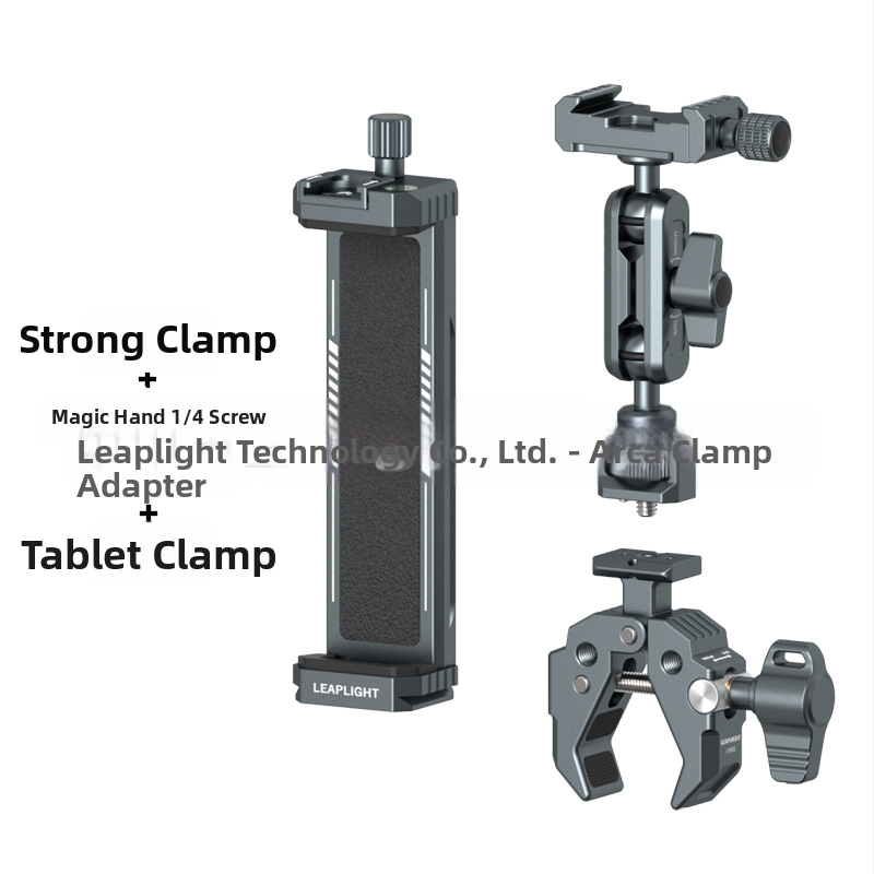 Fém többfunkciós csipesz C- és U-alakú kialakítással, rögzítő markolattal, univerzális tartó