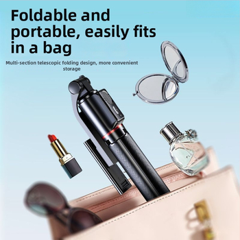 Bluetooth Selfie Stik ar Triju Kāju Stativu, ar Gaismu un Tālvadību, Pārnēsājams Universālais Telefona Turētājs, Nerūsējošais Tērauds, IBIS Atbalsts