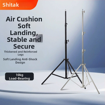 Fotózásra szolgáló fényállvány, alumíniumötvözet + műanyag kivitel; teherbírás 10 kg; 3 részes; súly 2 kg; márka See tuck