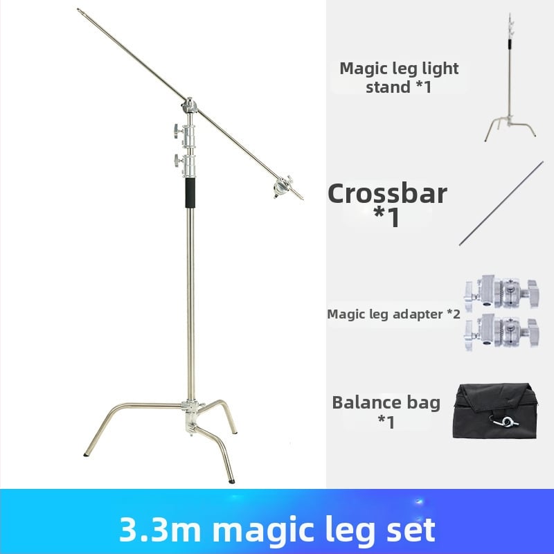 Fotózásra szolgáló fényállvány, alumíniumötvözet + műanyag kivitel; teherbírás 10 kg; 3 részes; súly 2 kg; márka See tuck