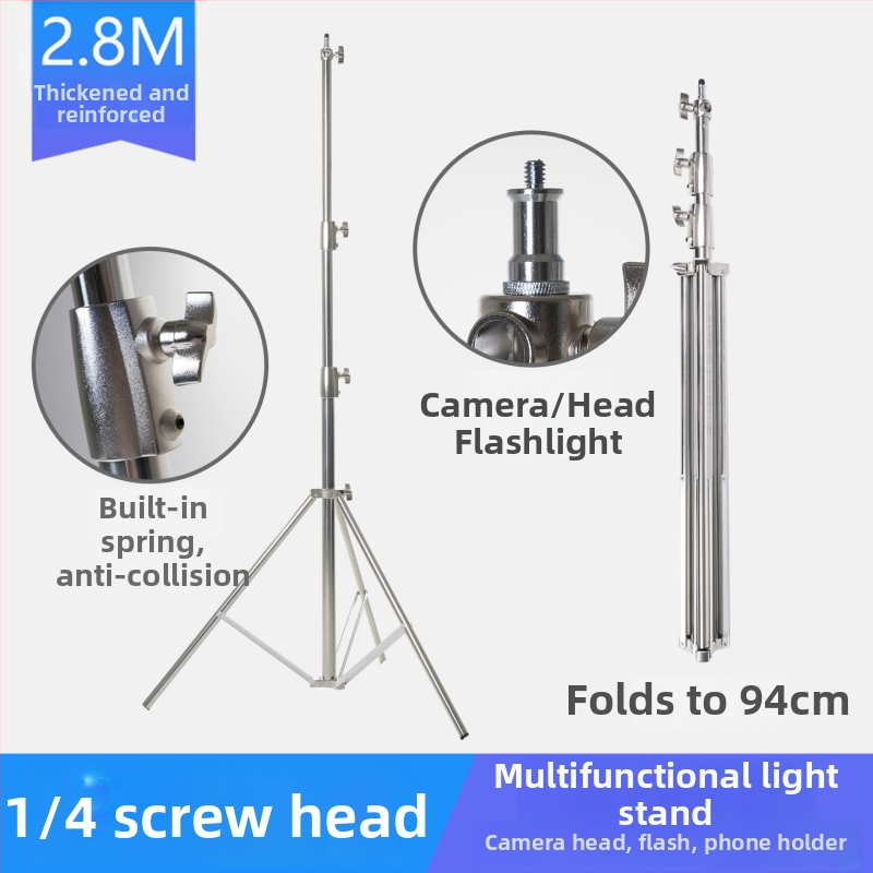 Fotózásra szolgáló fényállvány, alumíniumötvözet + műanyag kivitel; teherbírás 10 kg; 3 részes; súly 2 kg; márka See tuck
