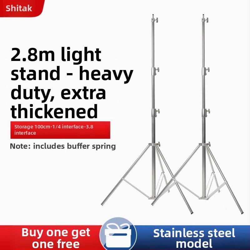 Fotózásra szolgáló fényállvány, alumíniumötvözet + műanyag kivitel; teherbírás 10 kg; 3 részes; súly 2 kg; márka See tuck