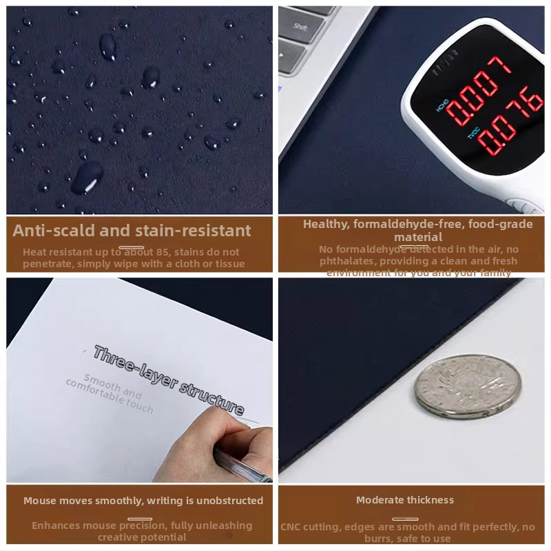 Kožená stolová podložka, obojstranná, protišmyková, termotransfer potlač, prispôsobenie a tlač loga