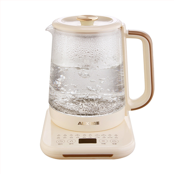 Veselības tējas kanna, stikla elektriskais tējas kanna ar skārienjūtīgu vadību, 1,5–2 L, 800 W, izolēts stikla korpuss