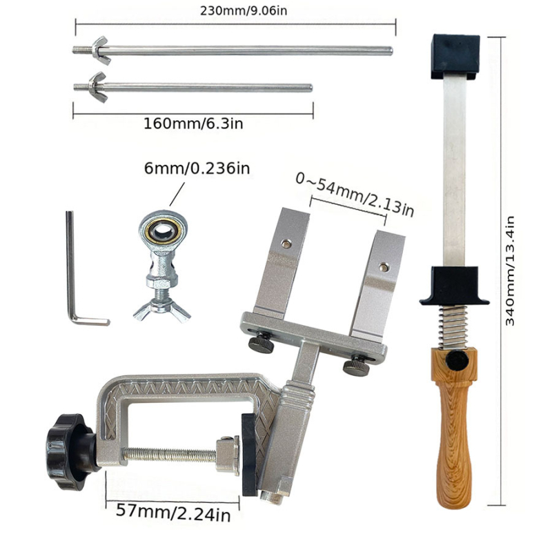 Kézi, rögzített szögű késélező háztartási használatra — korundból készült, polírozás, finom és durva csiszolás, csúszásmentes alap