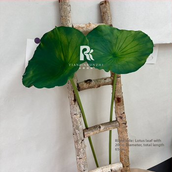 Runzhi umelecký lotos s listom – hodvábny lotos, čínske štýlo chinoiserie, svadobná dekorácia a rekvizity pre fotografiu (Značka Runzhi; Materiál: hodváb; Použitie: svadba, rekvizity pre fotografiu; Štýl: chinoiserie)