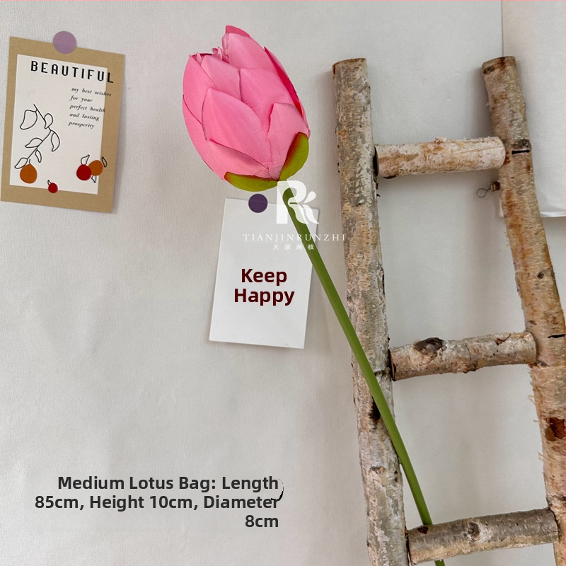 Runzhi umelecký lotos s listom – hodvábny lotos, čínske štýlo chinoiserie, svadobná dekorácia a rekvizity pre fotografiu (Značka Runzhi; Materiál: hodváb; Použitie: svadba, rekvizity pre fotografiu; Štýl: chinoiserie)