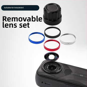Set de lentile detașabile pentru Insta360 X5, sticlă optică, lentilă HD