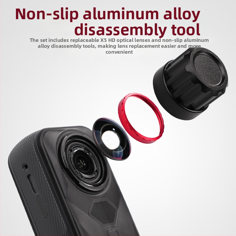 Set de lentile detașabile pentru Insta360 X5, sticlă optică, lentilă HD