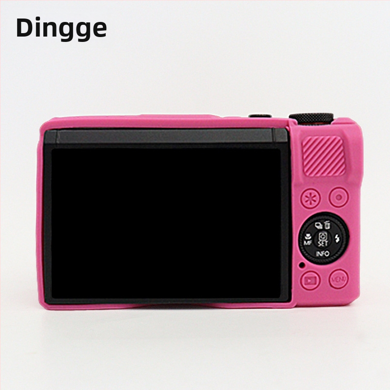 Silikona aizsargkorpuss Canon G7X Mark III Kamerai, izturīgs pret nolietojumu un triecieniem.