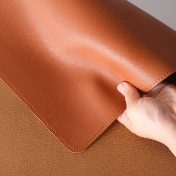 Velika kožna podloga za miš s našivenim rubovima, protuklizni gaming desk mat, jednobojna podloga za tipkovnicu, dvostrana