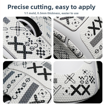 Risheng universālās pretslīdējošās peles kājiņas – PU ādas tekstūra, sviedru uzsūcošas, izturīgas pret nodilumu, pielāgota parauka