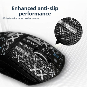 Risheng universālās pretslīdējošās peles kājiņas – PU ādas tekstūra, sviedru uzsūcošas, izturīgas pret nodilumu, pielāgota parauka