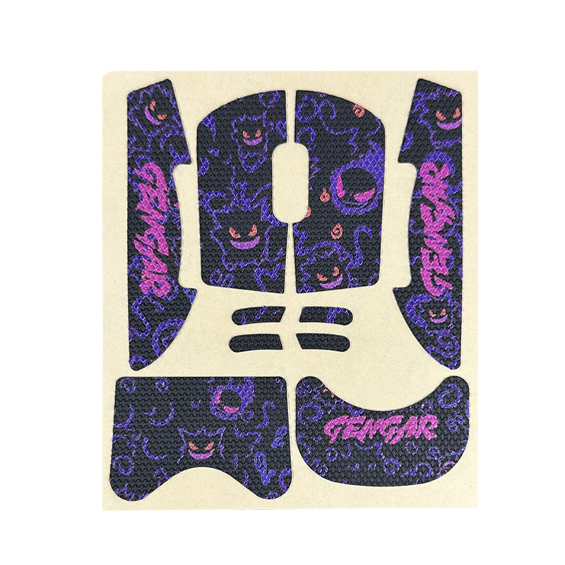 Risheng Универсални противохлъзгащи крачета за мишка – PU кожа с текстура на гущер, абсорбира изпотяването, гладка и износоустойчива повърхност, персонализирана мостра