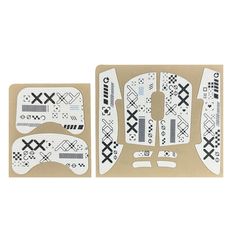 Risheng Универсални противохлъзгащи крачета за мишка – PU кожа с текстура на гущер, абсорбира изпотяването, гладка и износоустойчива повърхност, персонализирана мостра