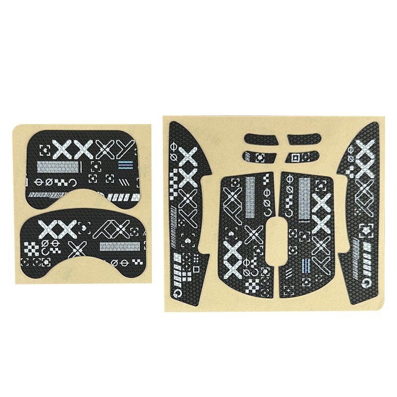 Risheng Универсални противохлъзгащи крачета за мишка – PU кожа с текстура на гущер, абсорбира изпотяването, гладка и износоустойчива повърхност, персонализирана мостра