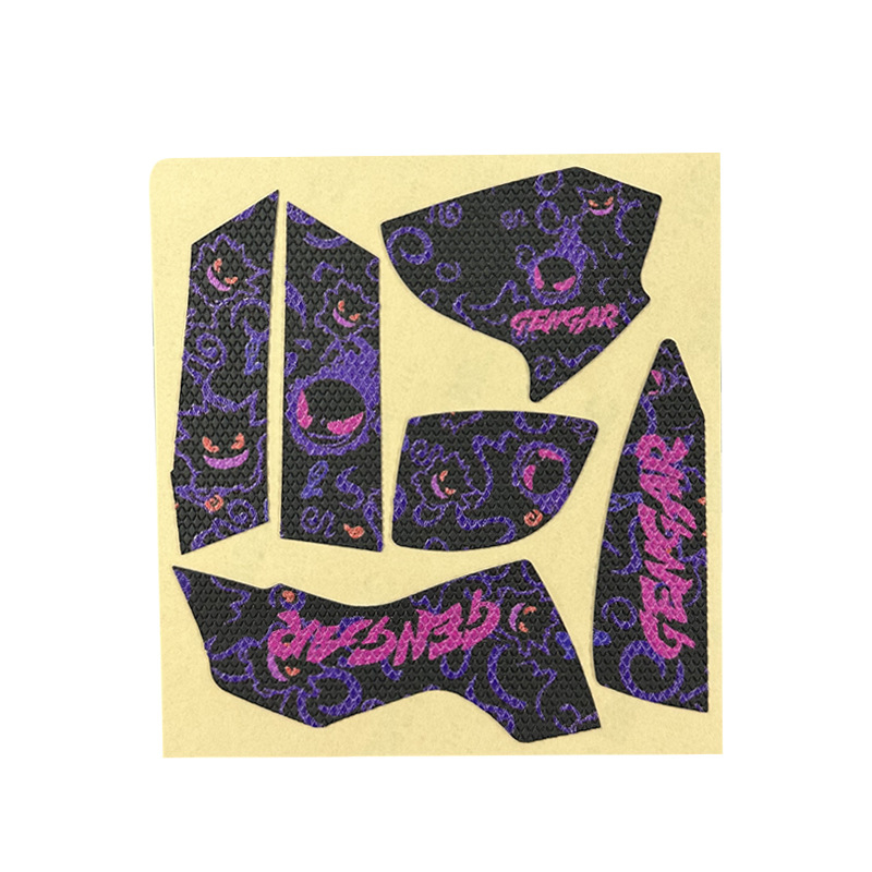 Risheng Универсални противохлъзгащи крачета за мишка – PU кожа с текстура на гущер, абсорбира изпотяването, гладка и износоустойчива повърхност, персонализирана мостра