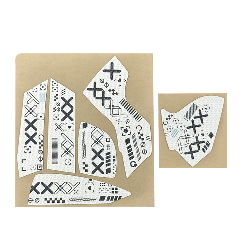 Risheng Универсални противохлъзгащи крачета за мишка – PU кожа с текстура на гущер, абсорбира изпотяването, гладка и износоустойчива повърхност, персонализирана мостра