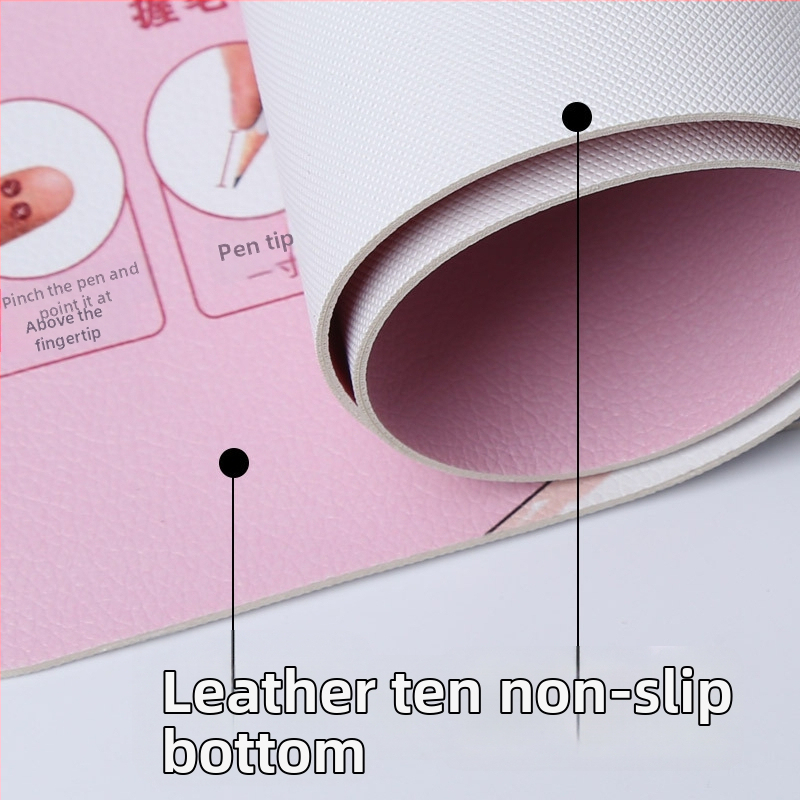 Gumijas galda paliktnis, pretslīdīgs, ar drukātu logotipu — japāņu vienkāršā stila biroja galda paliktnis