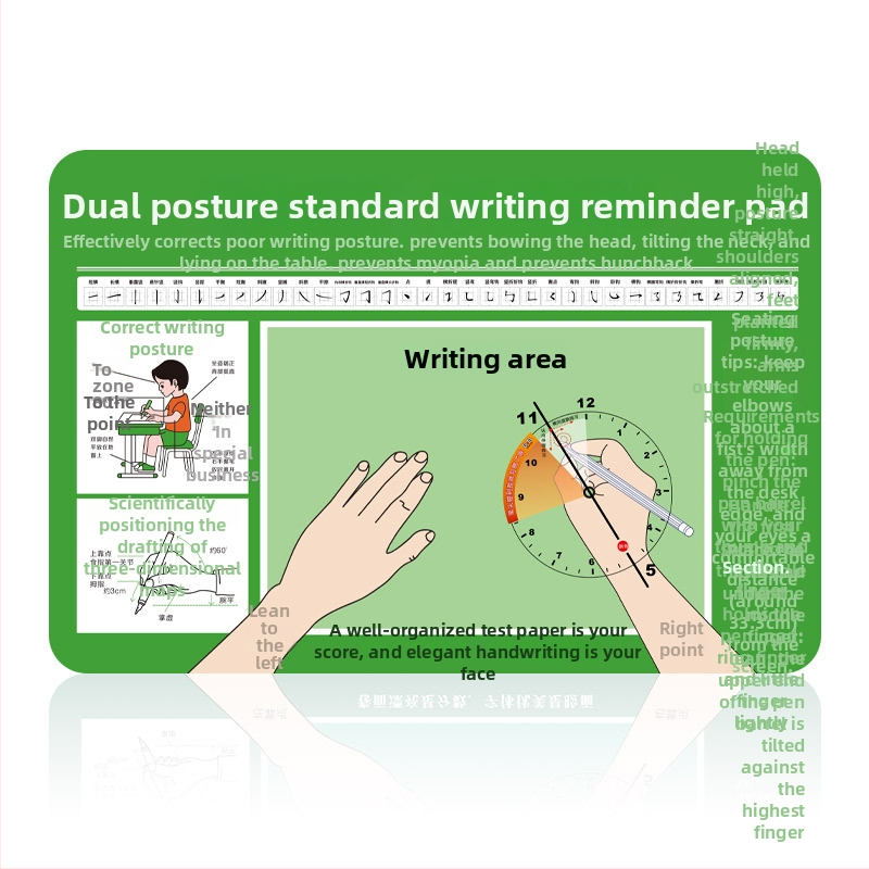 Gumijas galda paliktnis, pretslīdīgs, ar drukātu logotipu — japāņu vienkāršā stila biroja galda paliktnis