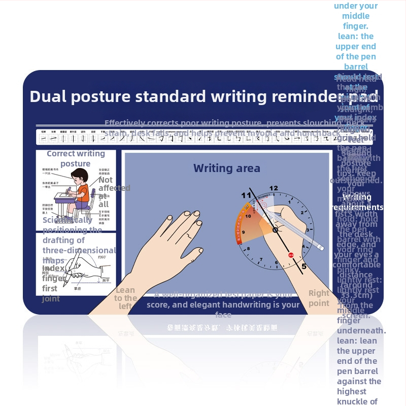 Gumijas galda paliktnis, pretslīdīgs, ar drukātu logotipu — japāņu vienkāršā stila biroja galda paliktnis