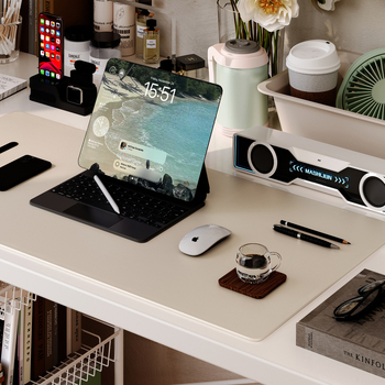 Ādas galda paliktnis, divpusīgs, pretslīdīgs, pielāgota apdruka