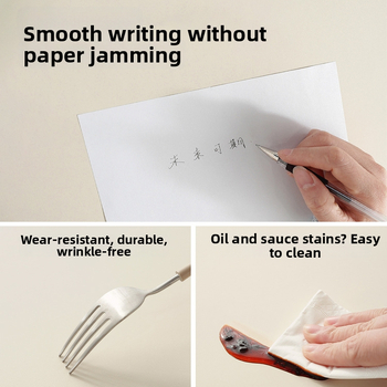 Ādas galda paliktnis, divpusīgs, pretslīdīgs, pielāgota apdruka