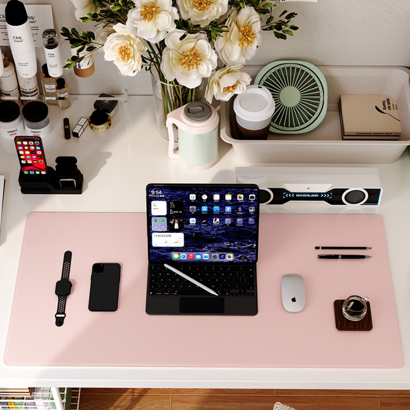 Ādas galda paliktnis, divpusīgs, pretslīdīgs, pielāgota apdruka