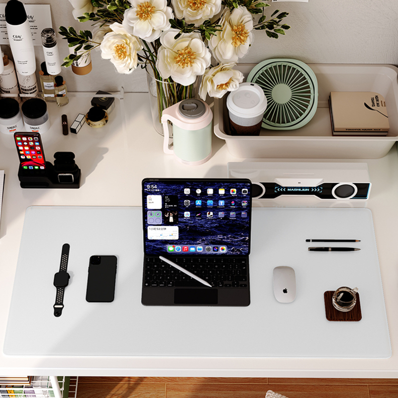 Ādas galda paliktnis, divpusīgs, pretslīdīgs, pielāgota apdruka