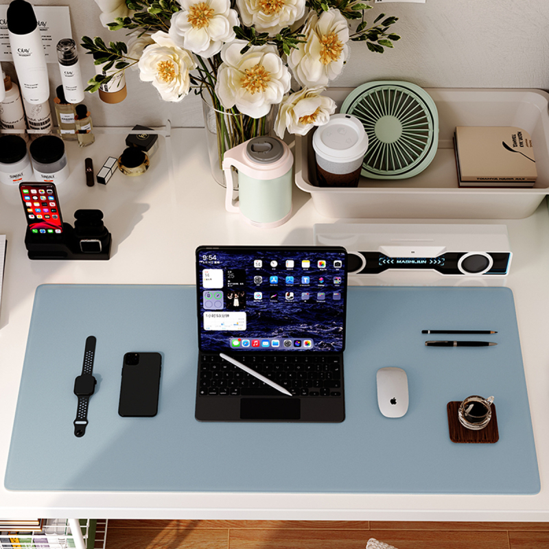 Ādas galda paliktnis, divpusīgs, pretslīdīgs, pielāgota apdruka