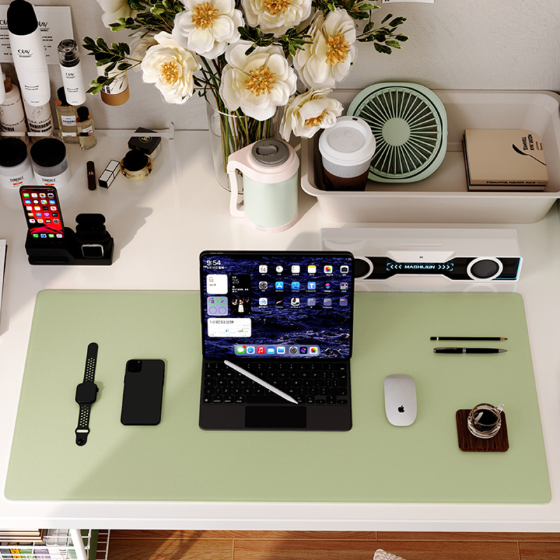 Ādas galda paliktnis, divpusīgs, pretslīdīgs, pielāgota apdruka