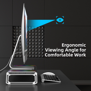 T1 monitora pacēlājs no Core Ice Zun — ABS plastmasa, piemērots monitoriem, svars 1,72 kg