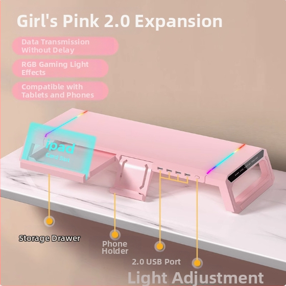 T1 monitora pacēlājs no Core Ice Zun — ABS plastmasa, piemērots monitoriem, svars 1,72 kg