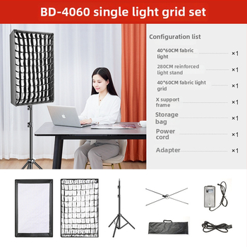Prenosné LED svetlo na fotografovanie pre živé prenosy, dvojfarebná teplota 2700–6500K, 70–100W, E27 držiak, 22V, nezávislý zdroj napájania, nastaviteľná jas