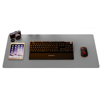 Ādas divpusēja galda paliktnis, pretslīdīgs, ar karsto pārvades drukāšanu, iespējama logotipa pievienošana — vienkrāsains stils