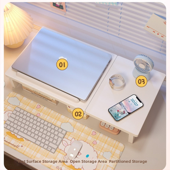 Portatīvo datora statīvs ar pacelamu vertikālo turētāju datoram un planšetēm – bloks no blīvās plātnes; Modelis 484; Preces kods 15; Zīmols 6