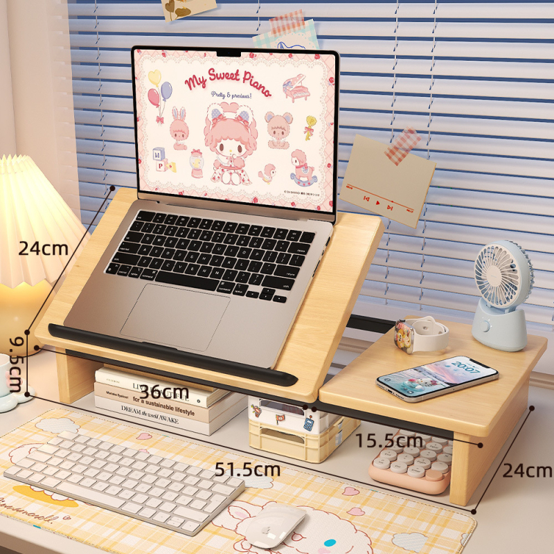 Portatīvo datora statīvs ar pacelamu vertikālo turētāju datoram un planšetēm – bloks no blīvās plātnes; Modelis 484; Preces kods 15; Zīmols 6