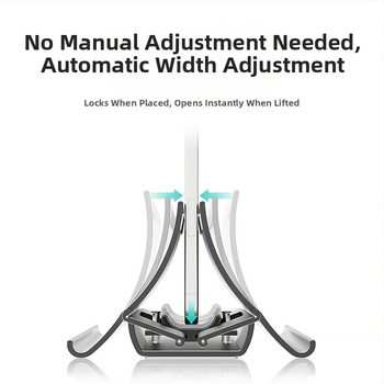 Portatīvā klēpjdatora vertikālais statīvs ar gravitācijas uzglabāšanu, augšupvērsts galda turētājs ar dzesēšanas atbalstu, modelis Gravity bracket, svars 371 g