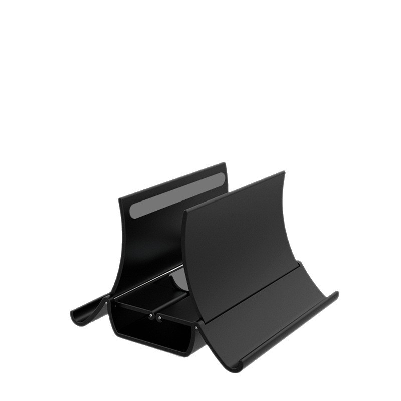 Portatīvā klēpjdatora vertikālais statīvs ar gravitācijas uzglabāšanu, augšupvērsts galda turētājs ar dzesēšanas atbalstu, modelis Gravity bracket, svars 371 g