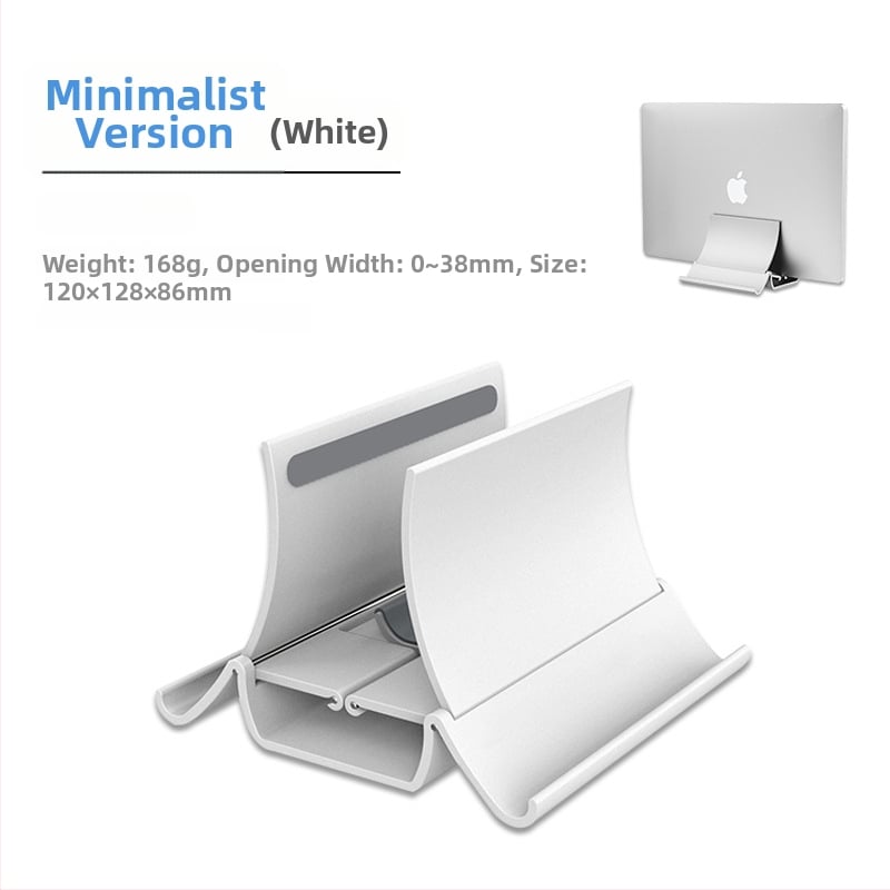 Portatīvā klēpjdatora vertikālais statīvs ar gravitācijas uzglabāšanu, augšupvērsts galda turētājs ar dzesēšanas atbalstu, modelis Gravity bracket, svars 371 g