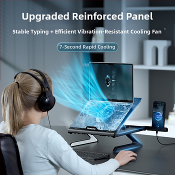 Datora portatīvā statīva ar pacēlumu dzesēšanai — Modelis Yh-ap9001, Plastmasa, Griežams, Zīmols Oimaster / i love moosite