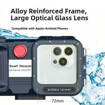 Po vandeniu veikiantis telefono dėklas, atsparus vandeniui iki 40 m, modelis C40 Pro — ABS stiklo lydinio medžiaga, svoris 427 g, logotipo spausdinimo galimybė