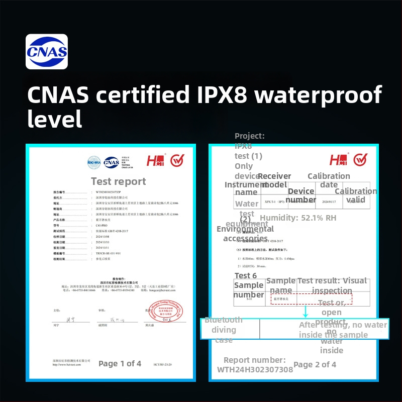 Po vandeniu veikiantis telefono dėklas, atsparus vandeniui iki 40 m, modelis C40 Pro — ABS stiklo lydinio medžiaga, svoris 427 g, logotipo spausdinimo galimybė