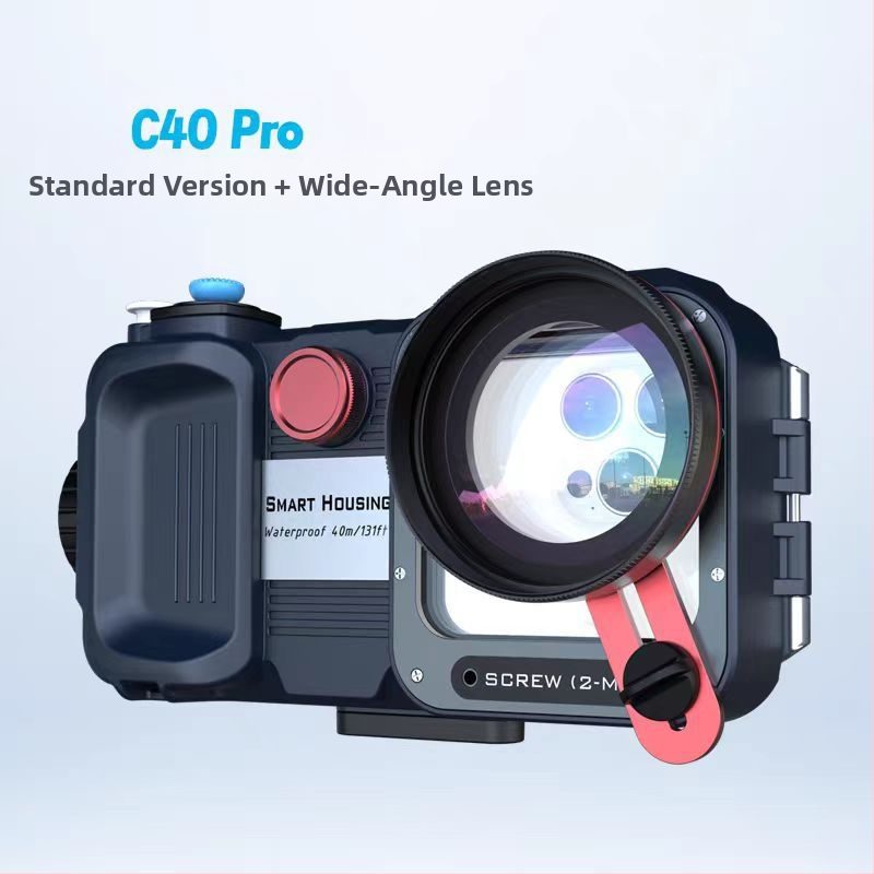 Po vandeniu veikiantis telefono dėklas, atsparus vandeniui iki 40 m, modelis C40 Pro — ABS stiklo lydinio medžiaga, svoris 427 g, logotipo spausdinimo galimybė