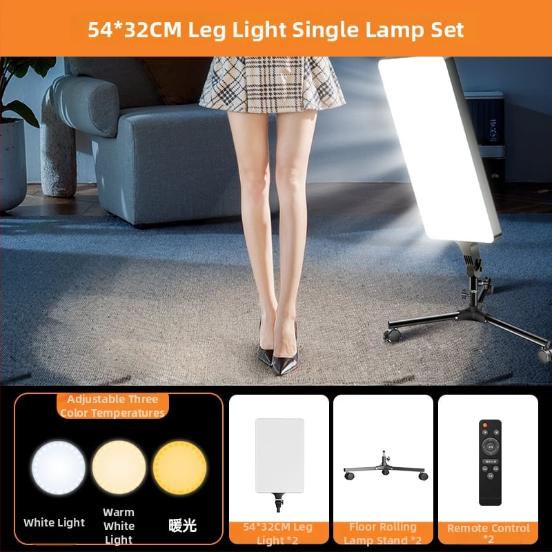 Portatiivne fotograafia valgus reguleeritava heleduse ja värvitemperatuuriga, ilma eraldi toiteallikata