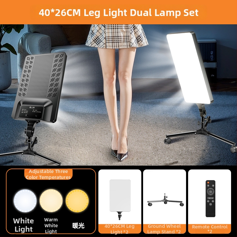 Portatiivne fotograafia valgus reguleeritava heleduse ja värvitemperatuuriga, ilma eraldi toiteallikata