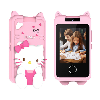 Детска дигитална камера с мобилен стил, обратим дизайн, 24MP снимки, TF карта поддръжка, видеозапис