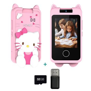 Детска дигитална камера с мобилен стил, обратим дизайн, 24MP снимки, TF карта поддръжка, видеозапис