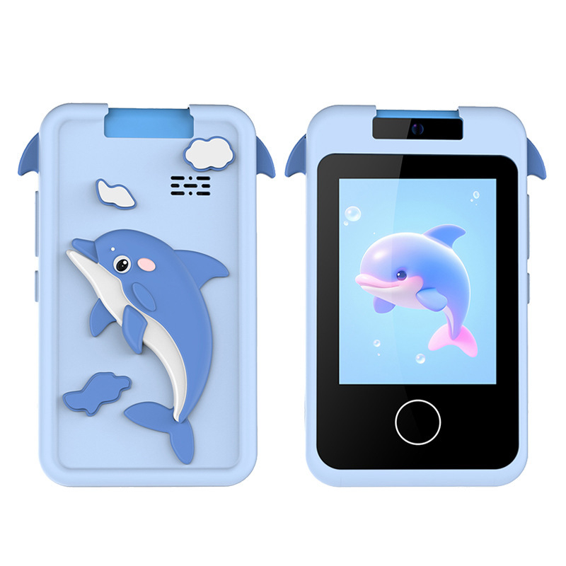 Детска дигитална камера с мобилен стил, обратим дизайн, 24MP снимки, TF карта поддръжка, видеозапис