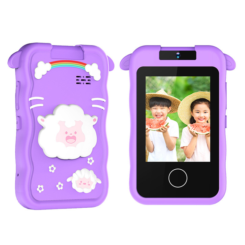 Детска дигитална камера с мобилен стил, обратим дизайн, 24MP снимки, TF карта поддръжка, видеозапис